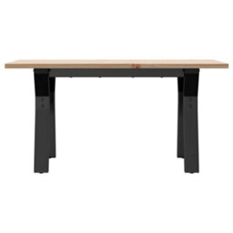 Berkfield Coffee Table Y-Frame 80X50X40 Cm Solid Wood Pine And Steel - thumbnail 4