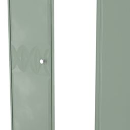 San Jose Ready Assembled Contemporary Matt Green Tall Double Wardrobe With 1 Mirror Door (H)1960mm (W)740mm (D)520mm - thumbnail 5