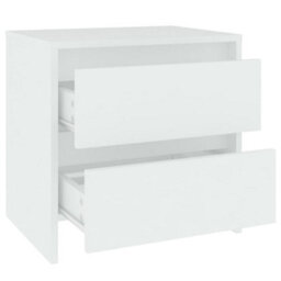 Vidaxl Bedside Cabinets 2 Pcs White 45X34.5X44.5 Cm Engineered Wood - thumbnail 5