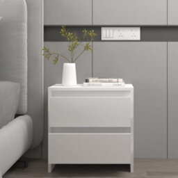 Vidaxl Bedside Cabinets 2 Pcs White 45X34.5X44.5 Cm Engineered Wood - thumbnail 8