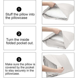 Oxford Homeware Plain Dyed Pillowcase 2 Pair (W)50X(L)75 Cm- Soft Breathable Easy Care Standard Bed Pillow Covers White(Pack Of 4) - thumbnail 4