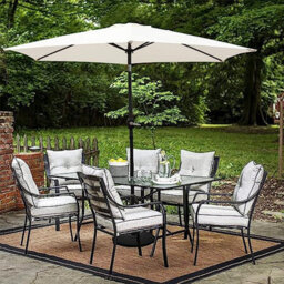 Vivo 2.7M Garden Parasol Round Garden Umbrella Sun Shading With Hand Crank, Tilt Function (Uv 30+) (Cream) - thumbnail 6