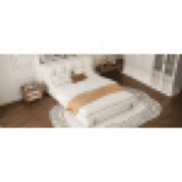 Matteo White Upholstered 4Ft6 Double Bed With Plush Velvet Headboard - Durable & Sturdy Frame For Adults & Teens - thumbnail 6