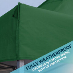 Loops Durable 3X3M Green Pop-Up Gazebo With Water-Resistant Canopy For Gardens - thumbnail 4