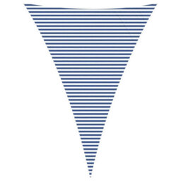 Walplus Sun Shade Sail Blue And White 5 X 7 X 7 M 100% Polyester Oxford - thumbnail 2