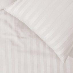 Smart Living Luxury Satin Stripe Reversible Duvet Cover Bedding Set With Pillowcase - thumbnail 7