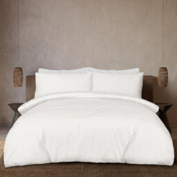 Smart Living Luxury Satin Stripe Reversible Duvet Cover Bedding Set With Pillowcase - thumbnail 2