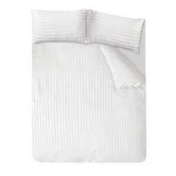 Smart Living Luxury Satin Stripe Reversible Duvet Cover Bedding Set With Pillowcase - thumbnail 5