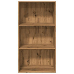 Berkfield Bookcase Artisian Oak 60X30X114 Cm Engineered Wood - thumbnail 4
