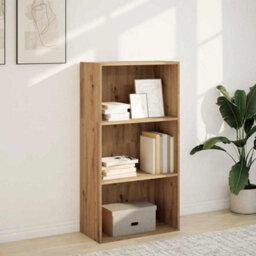 Berkfield Bookcase Artisian Oak 60X30X114 Cm Engineered Wood - thumbnail 3