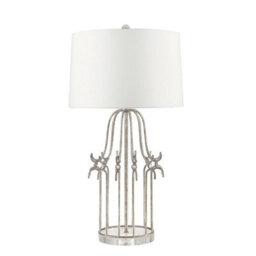 Gilded Nola Stella 1Lt Table Lamp Finish: Distressed Silver Wired: 1X100W E27 220-240V 50Hz - thumbnail 6