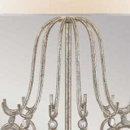 Gilded Nola Stella 1Lt Table Lamp Finish: Distressed Silver Wired: 1X100W E27 220-240V 50Hz - thumbnail 3