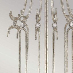 Gilded Nola Stella 1Lt Table Lamp Finish: Distressed Silver Wired: 1X100W E27 220-240V 50Hz - thumbnail 4