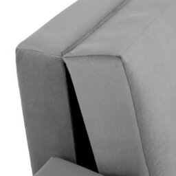 Viva Mel Iii Living Room Sofa Bed Has Wave Springs Wooden Legs Wooden Frame Storage Bedding 160X98X86Cm Graphite And Grey - thumbnail 4