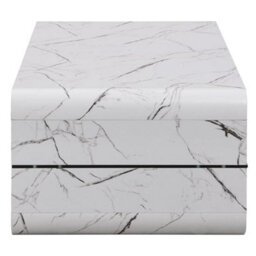 Furniture in Fashion Xono High Gloss Coffee Table With Shelf In Vida Marble Effect - thumbnail 6