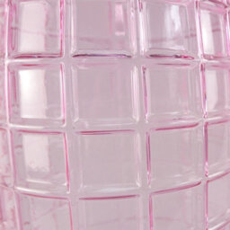 Leaf Glass Vase Tall Pink Square Glass Vase 49Cm Botanik - thumbnail 4