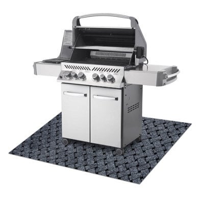RugsX Vectra 902 Protective Grill Mat For Terrace, Outdoor - Light Grey  120X200 Cm - image 1