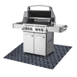 RugsX Vectra 902 Protective Grill Mat For Terrace, Outdoor - Light Grey  120X200 Cm - thumbnail 1
