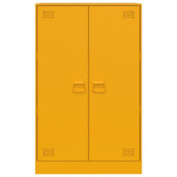 Berkfield Sideboard Mustard Yellow 67X39X107 Cm Steel - thumbnail 6