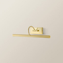 Valuelights Alana Brushed Gold Ip44 Bathroom Living Room Integrated Led Picture Wall Light - thumbnail 6