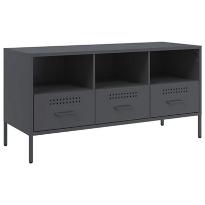 Berkfield Industrial Tv Cabinet Anthracite 100.5X39X50.5 Cm Steel - image 1