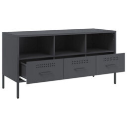 Berkfield Industrial Tv Cabinet Anthracite 100.5X39X50.5 Cm Steel - thumbnail 9
