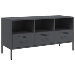 Berkfield Industrial Tv Cabinet Anthracite 100.5X39X50.5 Cm Steel