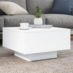 Walplus Coffee Table White 55X55X31 Cm Engineered Wood - thumbnail 1