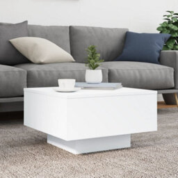 Walplus Coffee Table White 55X55X31 Cm Engineered Wood - thumbnail 3