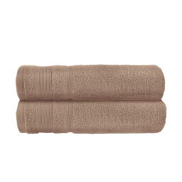 Allure Bath Fashions Luxury Zero Twist Egyptian Cotton Bath Towels Pack Of 2 - Mocha - thumbnail 1
