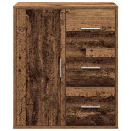 Berkfield Sideboard With Drawer Old Wood 60 X 31 X 70 Cm Engineered Wood - thumbnail 6