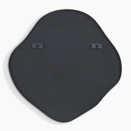 Furniturebox Uk Vita Black Metal Small 60X60Cm Pebble Shape Wall Mirror - thumbnail 5