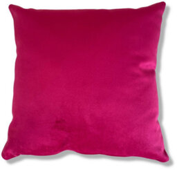Beautiful Beanbags Set Of 4 Plush Velvet Scatter Cushions Complete With Cushion Pads Furniture Cushions With Inserts 4 Plush Velvet Cushions -Magenta - thumbnail 3