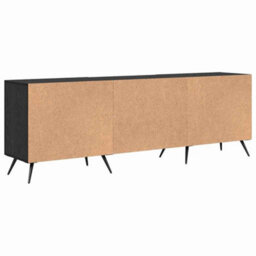 Berkfield Tv Cabinet Black Oak 150 X 30 X 50 Cm Engineered Wood - thumbnail 8