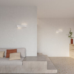 Luminosa Lighting Luminosa 1 Light Ceramic Flush Wall Light White, E27 - thumbnail 7