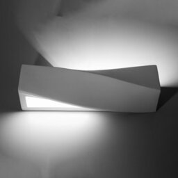 Luminosa Lighting Luminosa 1 Light Ceramic Flush Wall Light White, E27