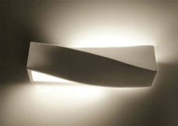 Luminosa Lighting Luminosa 1 Light Ceramic Flush Wall Light White, E27 - thumbnail 2
