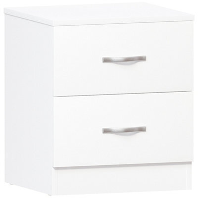 Lassic Vida Designs Riano 4 Piece Bedroom Set (2 Drawer Bedside Chest, 5 Drawer Chest, 2 Door Wardrobe) White (5) - image 1