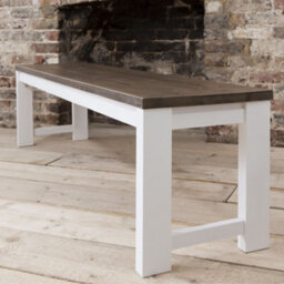 Nöa & Nani Noa & Nani Bench In White And Dark Pine Hever - thumbnail 1