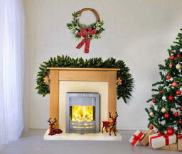 Shatchi Imperial Pine Green W/warm White Leds Christmas Christmas Garland - thumbnail 3