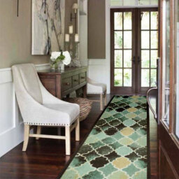 "Bravich Hard Wearing Non-Slip Stair Runner Kitchen Mat - Teal Anejo - 2'2""x8'ft (66X244Cm)" - thumbnail 6