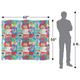 Sesame Street Silky Squares Holiday Supersoft Blanket Multicoloured (One Size) - thumbnail 6