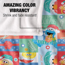Sesame Street Silky Squares Holiday Supersoft Blanket Multicoloured (One Size) - thumbnail 4