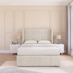 "Sloomy Melbourne Plush Memory Foam Bed Set ,no Drawers, Mattress & 54"" Wingback Headboard With 12"" Footboard - Super King" - thumbnail 2