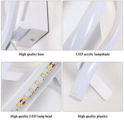 Led Wall Lamp 22W Acrylic Modern Indoor Wall Light Bedroom Creative Sconce 3000K - thumbnail 9