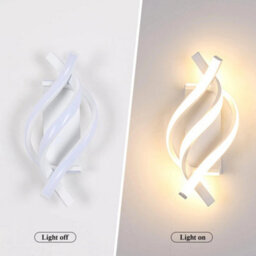 Led Wall Lamp 22W Acrylic Modern Indoor Wall Light Bedroom Creative Sconce 3000K - thumbnail 3