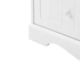 Wyld And Coco Littlenest White Changing Table Dresser With Shelves And Drawers - Compact Nursery Storage - thumbnail 9