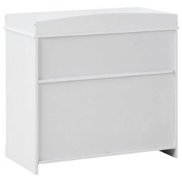 Wyld And Coco Littlenest White Changing Table Dresser With Shelves And Drawers - Compact Nursery Storage - thumbnail 6