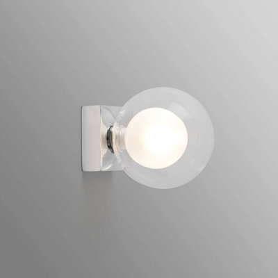 Luminosa Lighting Luminosa Perla Bathroom Chrome Globe Wall Light 1X G9 Ip44 - image 1