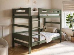 Flair Elijah Detachable Wooden Bunk Bed Green - thumbnail 2